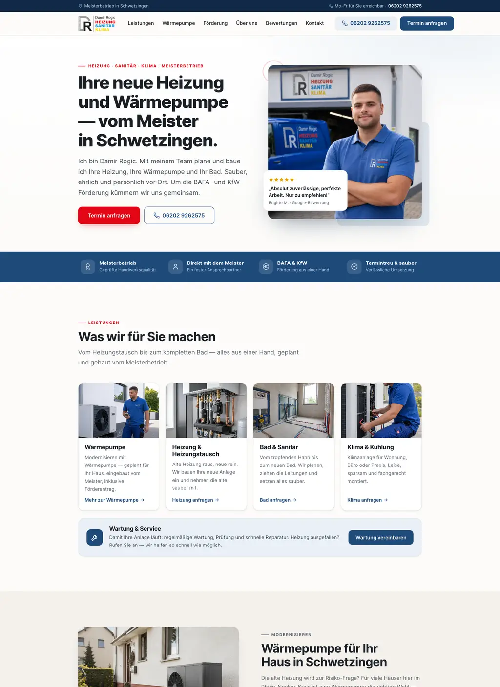 Entwurf von RIZ Studio für Damir Rogic SHK